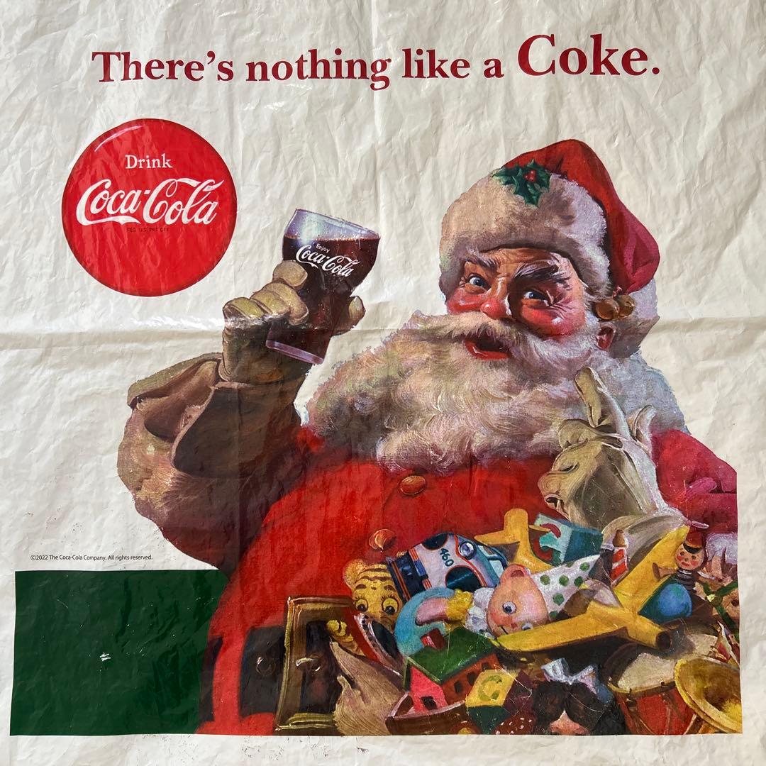 【レア】Coca-Cola サンタクロース 巾着袋 ビニール袋 — image 3