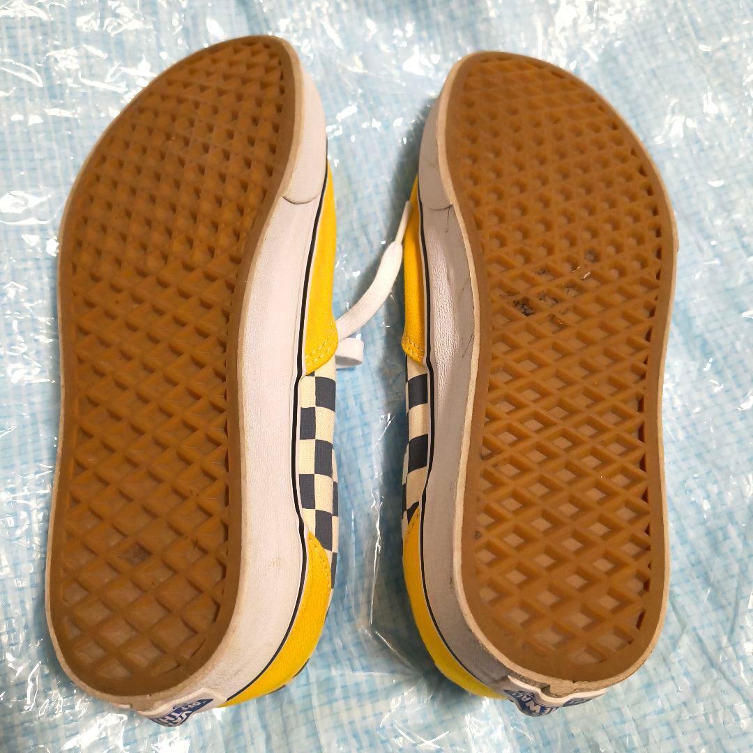 VANS エラ イエロー×グリーンチェック 25.5㎝ — image 2