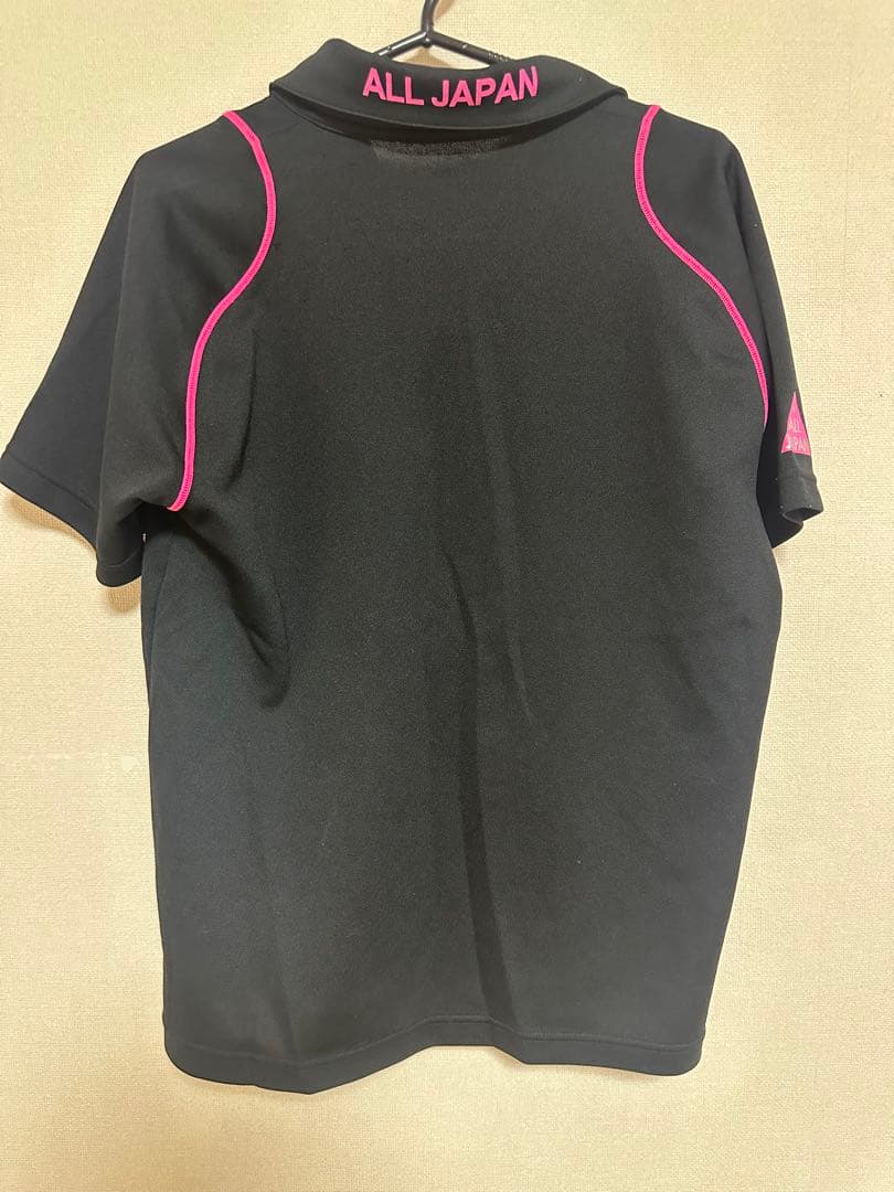 DESCENTE ポロシャツ ALL JAPAN ブラック ピンク M — image 2