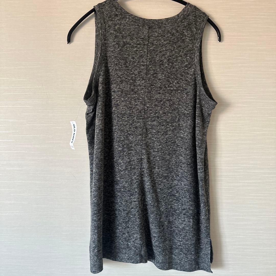 新品タグ付★OLD NAVY オールドネイビー タンクトップ 杢グレー 無地 S — image 2