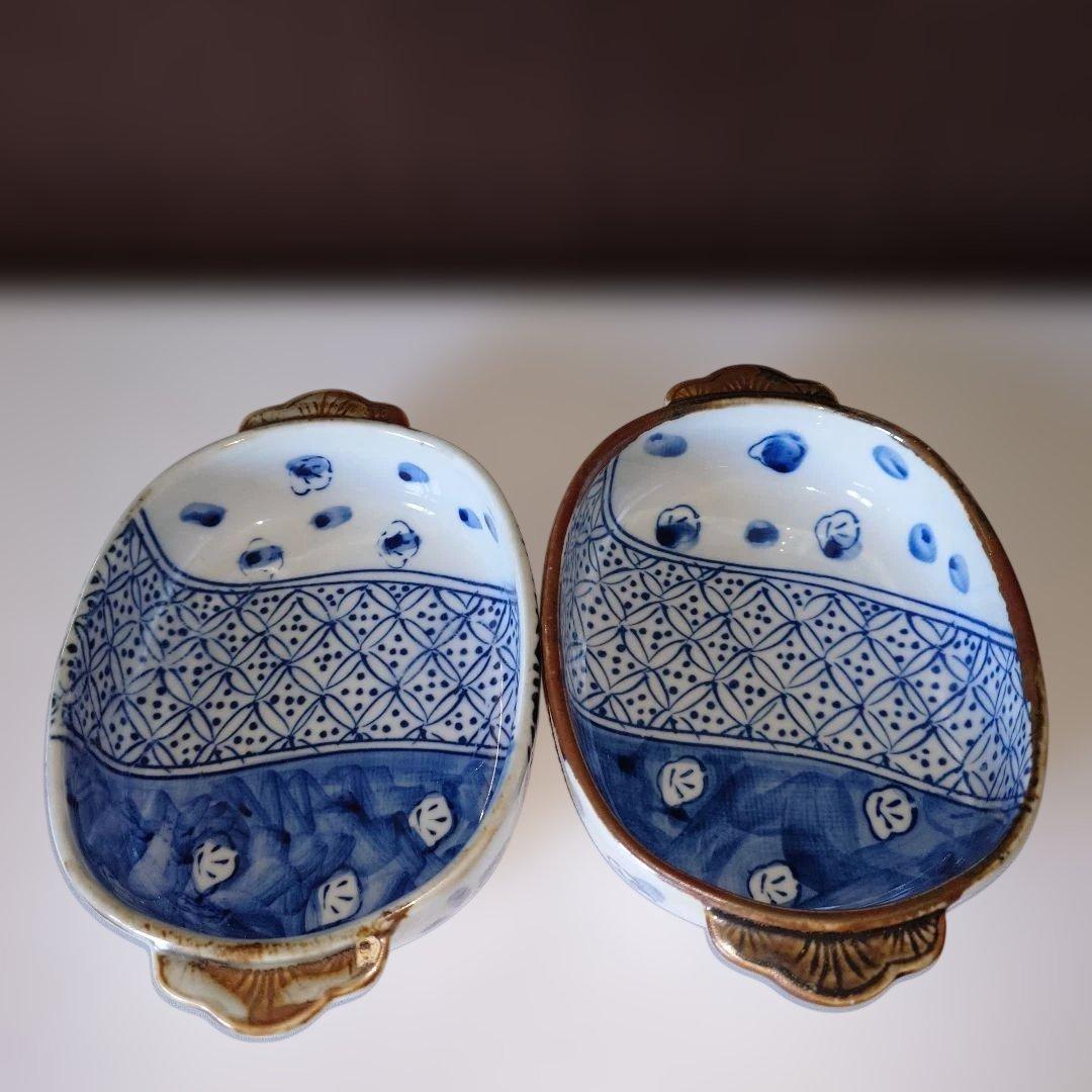 瀬戸赤津焼　グラタン皿　錦山窯　梅祥瑞 — image 3