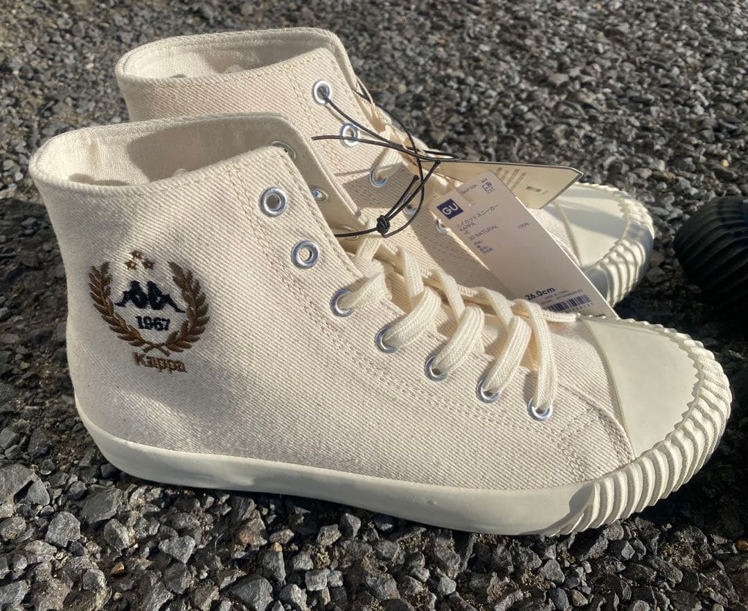 GU×Kappa カッパ　ハイカットスニーカー　セット売り — image 2
