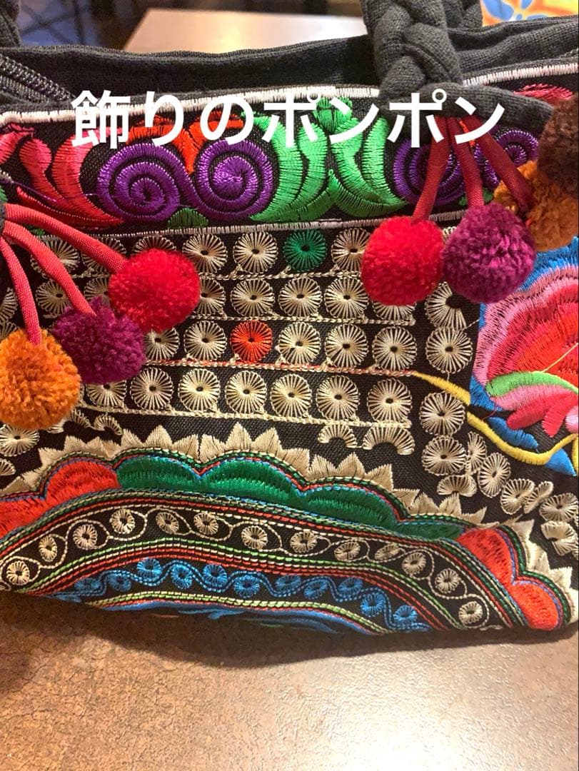 【本場タイ限定】民族刺繍 トートバッグ エスニック アジアン　モン族　新品 — image 3