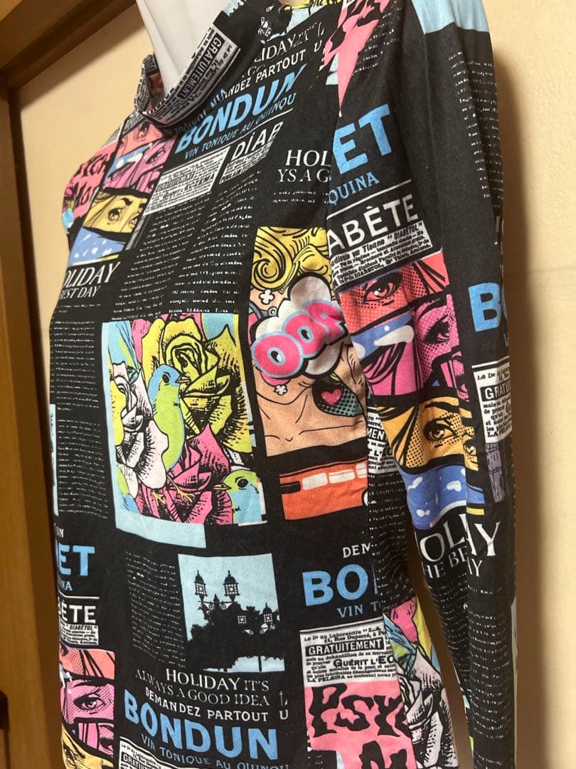 ポップアート総柄ハイネックトップス — image 3