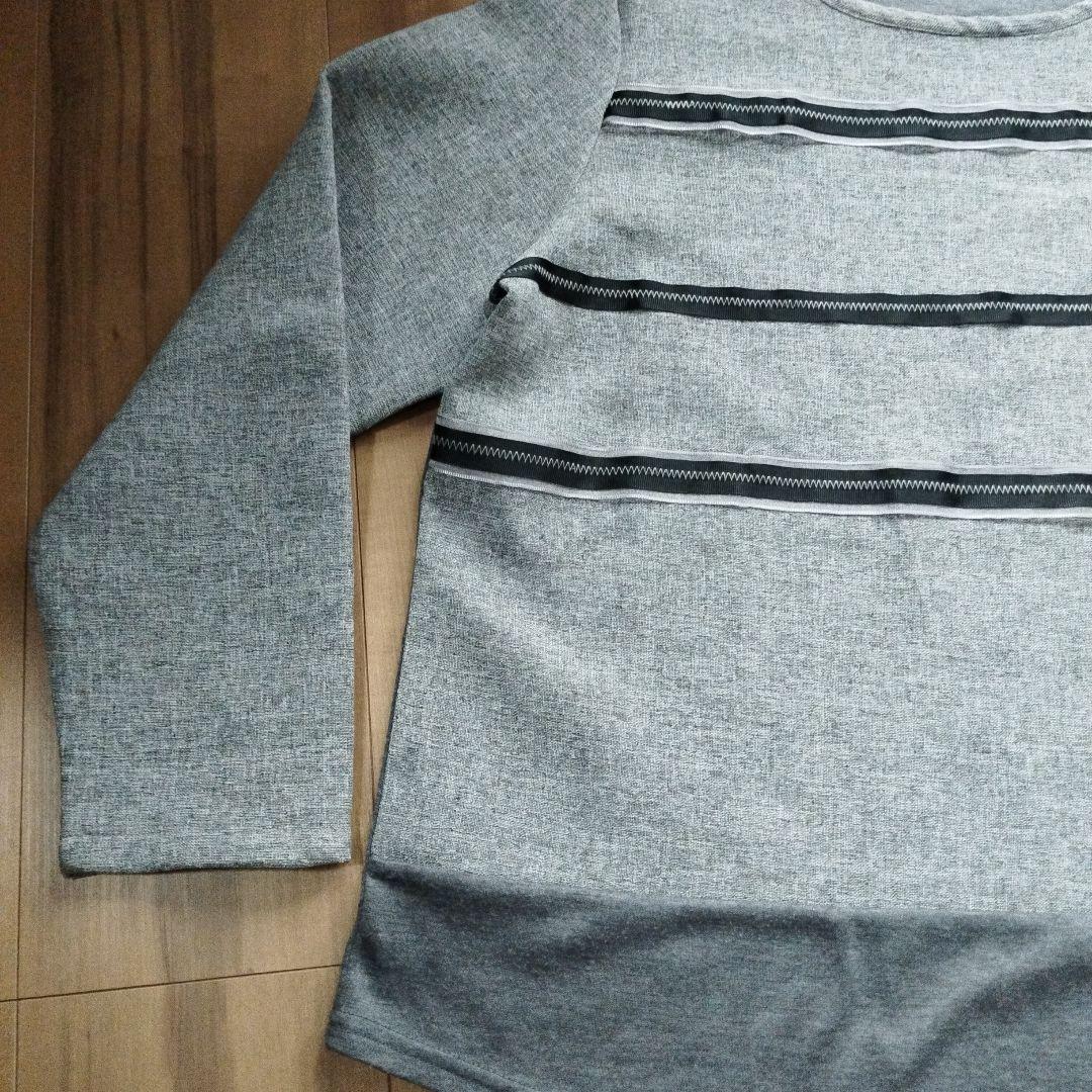 長袖 カットソー グレー — image 2