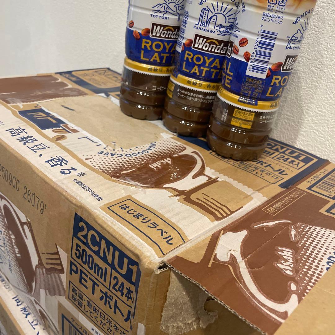 【外箱難あり】アサヒ ワンダ ロイヤルラテ 500ml×24　賞味期限26年8月 — image 4