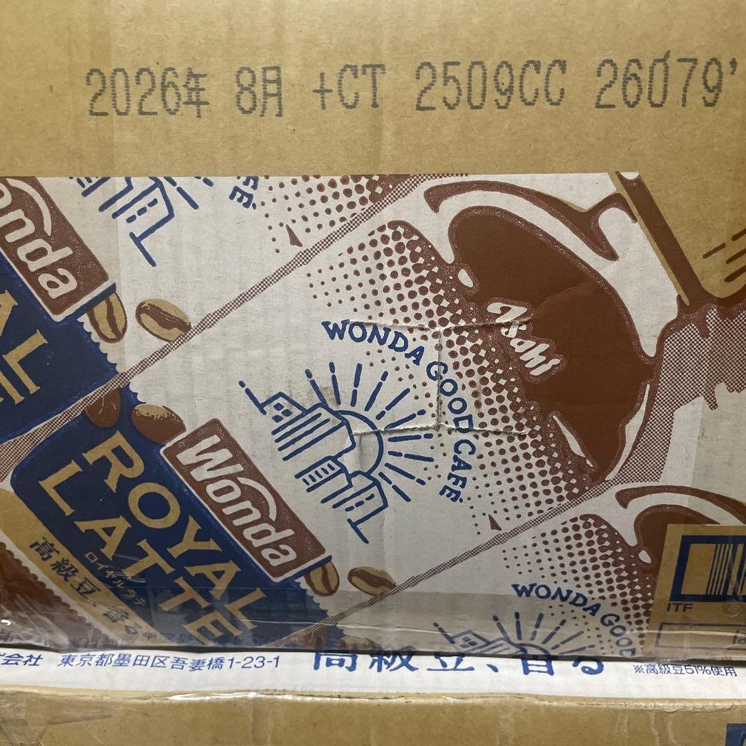【外箱難あり】アサヒ ワンダ ロイヤルラテ 500ml×24　賞味期限26年8月 — image 5