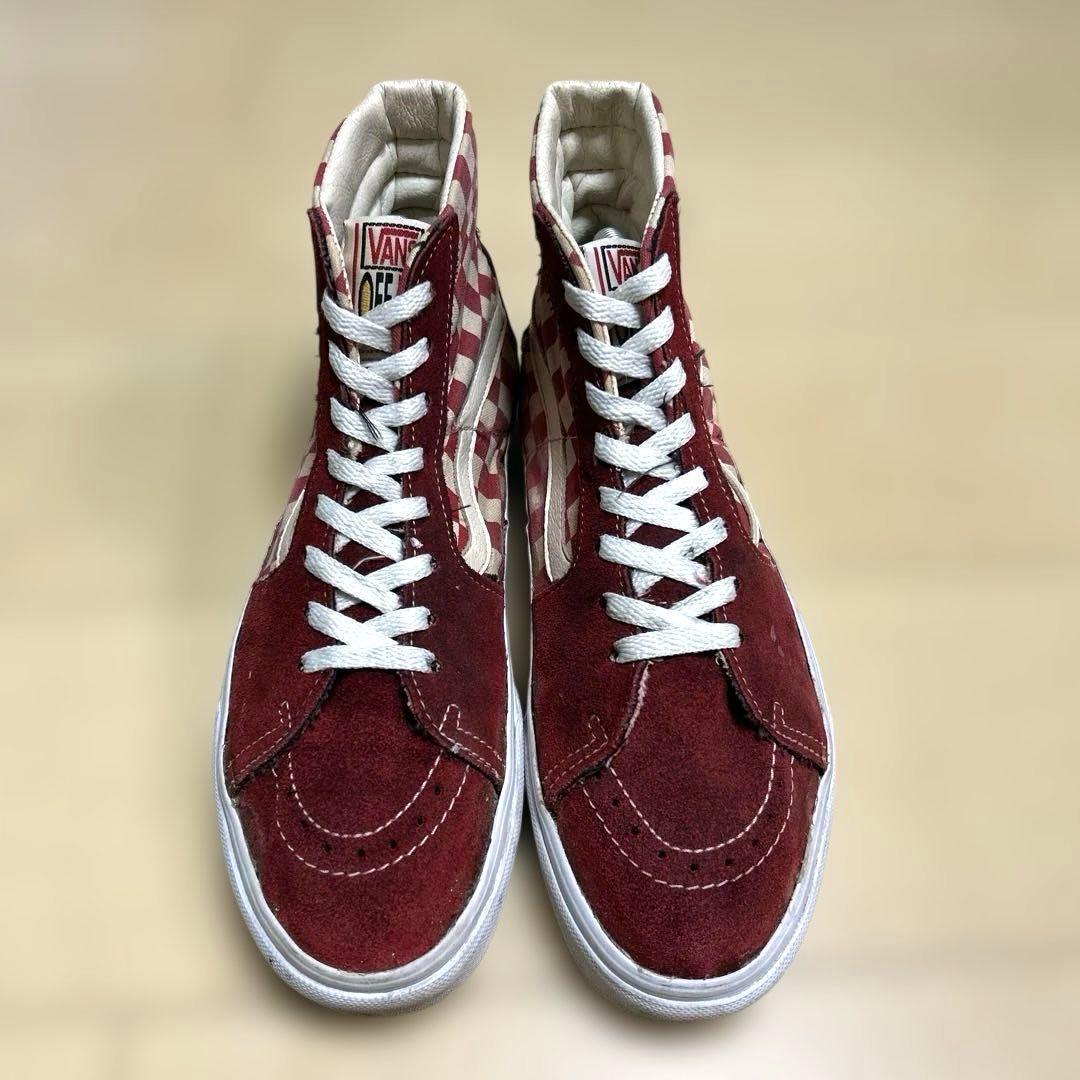90s Vans チェッカーフラッグ SK8-Hi ハイトップ アメリカ製 — image 2