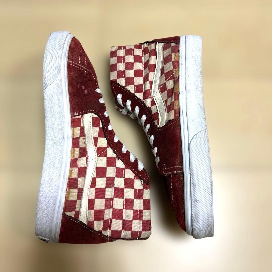 90s Vans チェッカーフラッグ SK8-Hi ハイトップ アメリカ製 — image 3