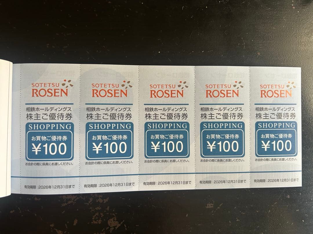 相鉄ホールディングス 株主ご優待券 — image 2