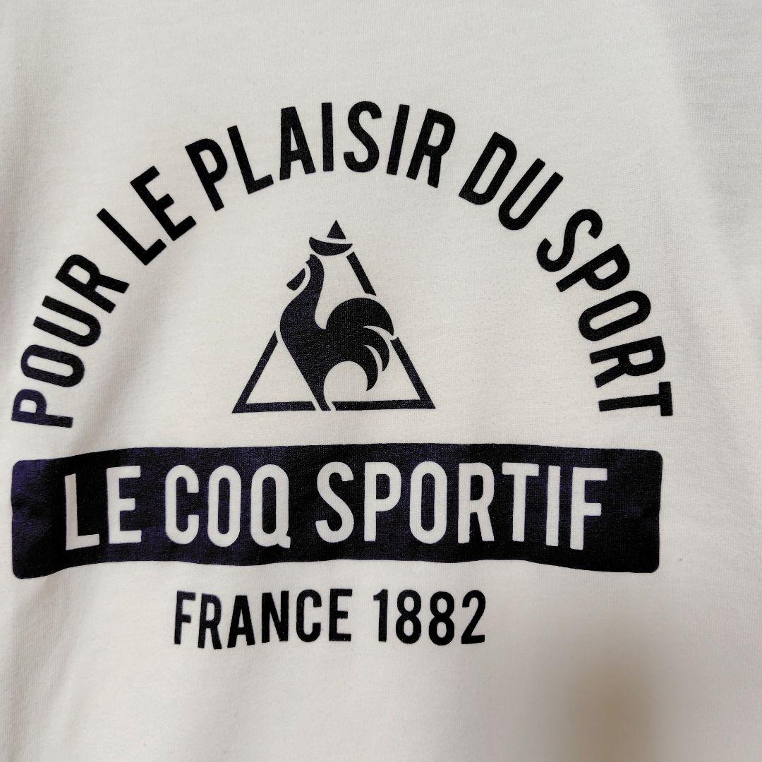 ルコックスポルティフ 重ね着風長袖Tシャツ ホワイト×ボーダー M — image 5