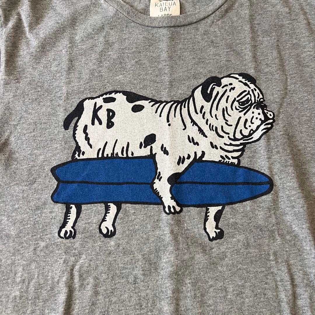 KAILUA BAY ブルドッグ プリント Tシャツ グレー L — image 2