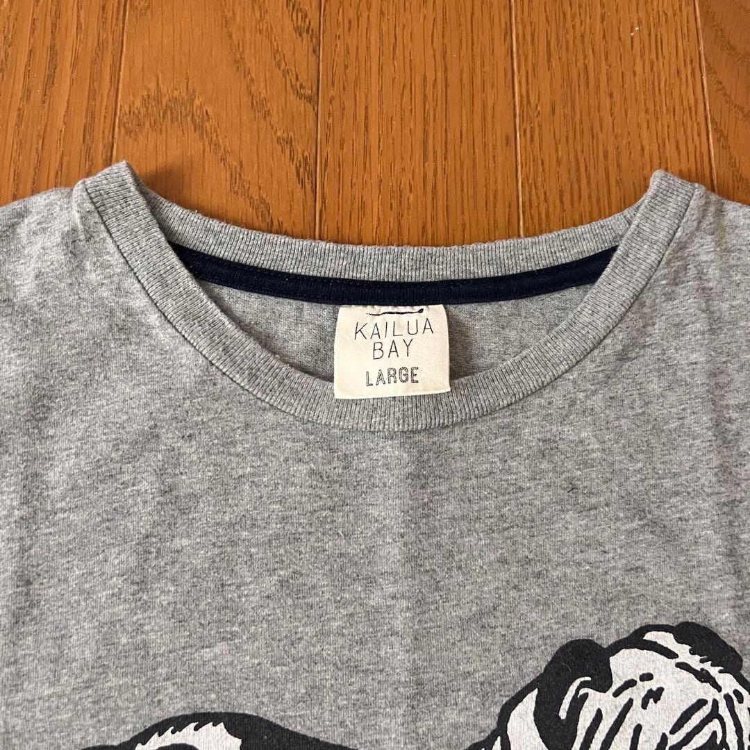 KAILUA BAY ブルドッグ プリント Tシャツ グレー L — image 3
