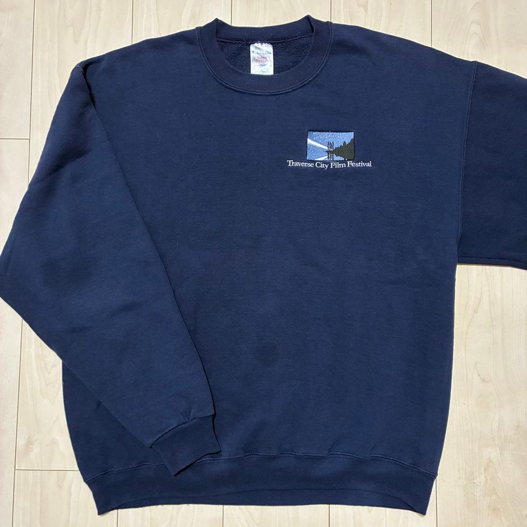 ネイビー　スウェット　古着 — image 2
