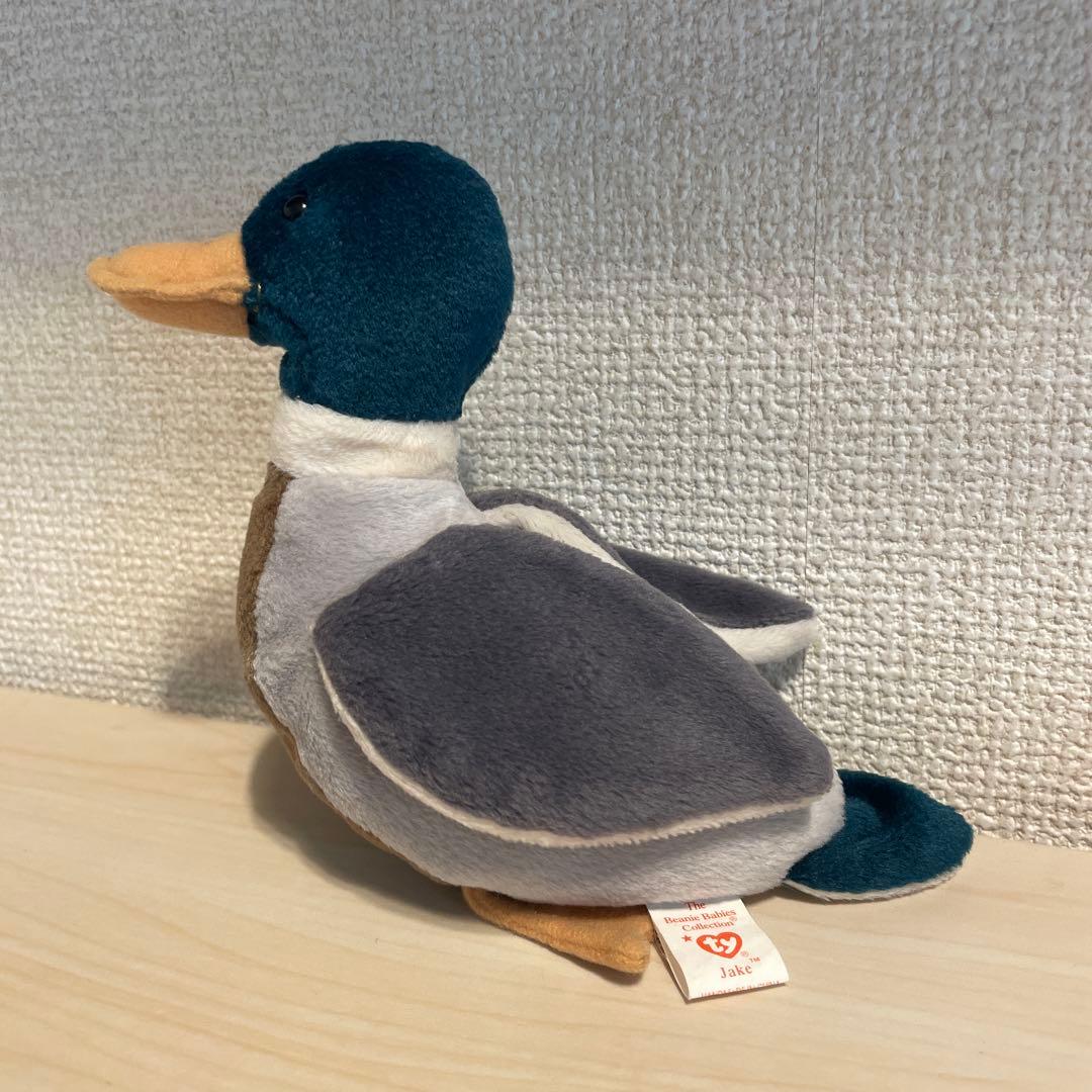 稀少 レア Ty Beanie Babies Jake カモ 鴨 鳥 トリ — image 2
