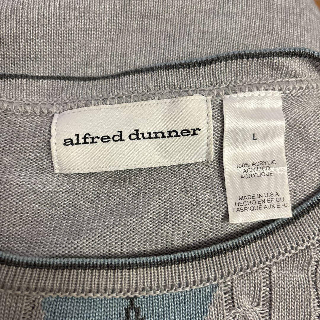 alfred dunner【L】グレー セーター アーガイル柄 アーガイルニット — image 2