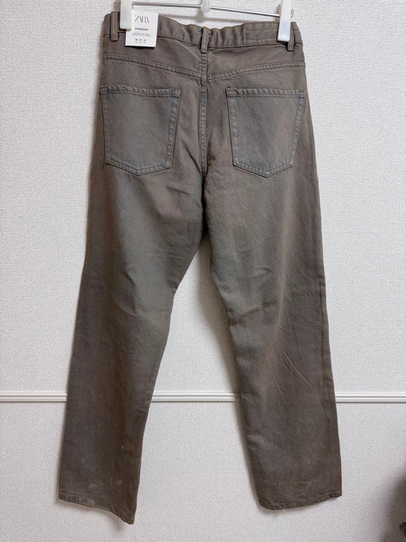 ZARA STRAIGHT デニムパンツ ブラウン※6/25まで — image 2