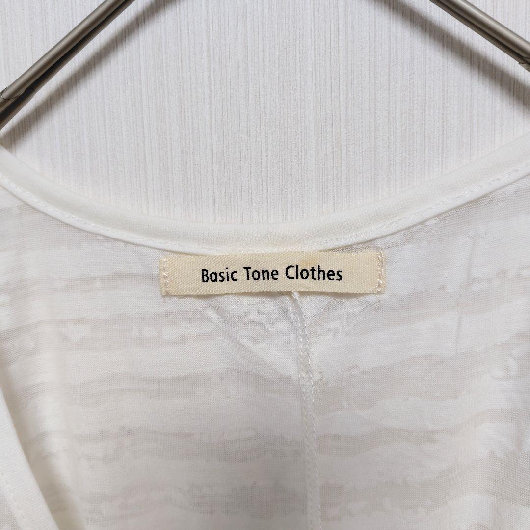 【Basic Tone Clothes】 ノースリーブ カットソー プリント L — image 3