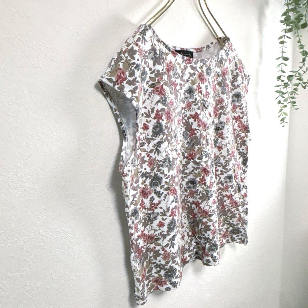 【K61】フランセーズfrancaise レディースTシャツ　3Lノースリーブ — image 3