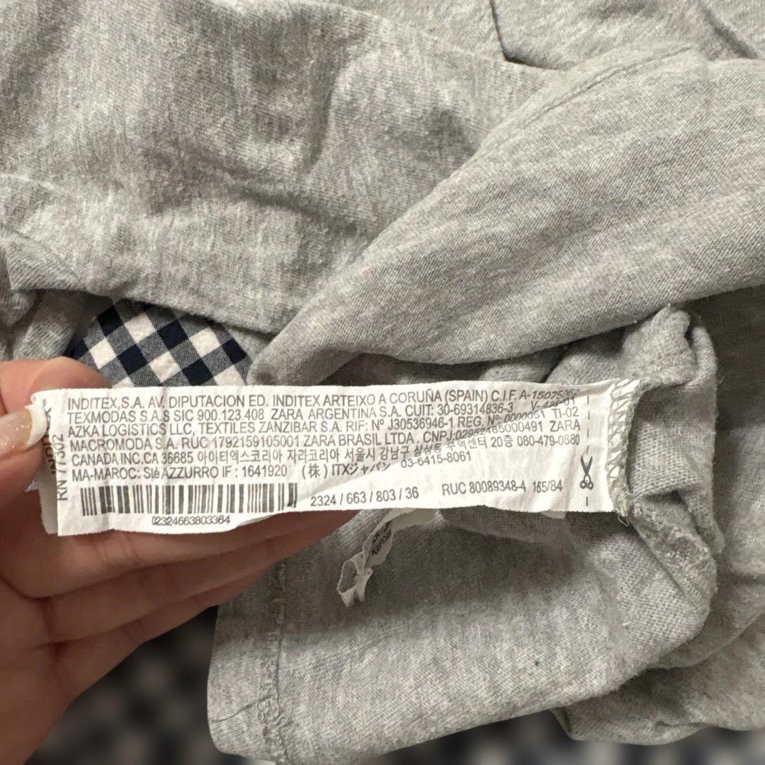 ZARA OFF TOPIC ロゴプリント Tシャツ グレー 164cm — image 5