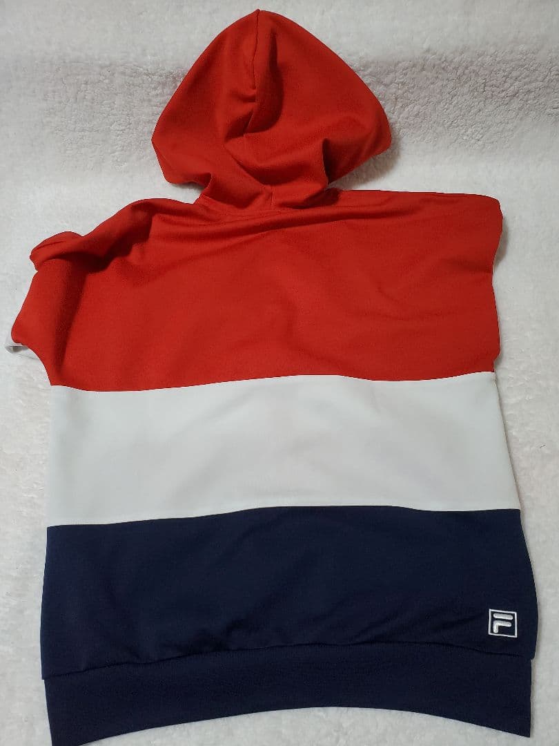 【古着】 FILA トリコロールカラー ジップアップパーカー — image 2