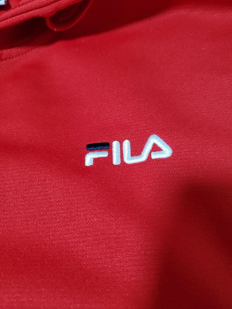 【古着】 FILA トリコロールカラー ジップアップパーカー — image 4