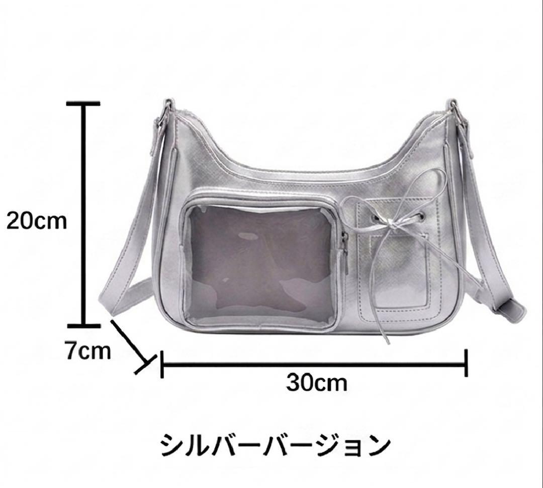 痛バッグ ショルダーバッグ シルバー ヲタ活 オタ活 痛バ ハンドバッグ 推し活 — image 5