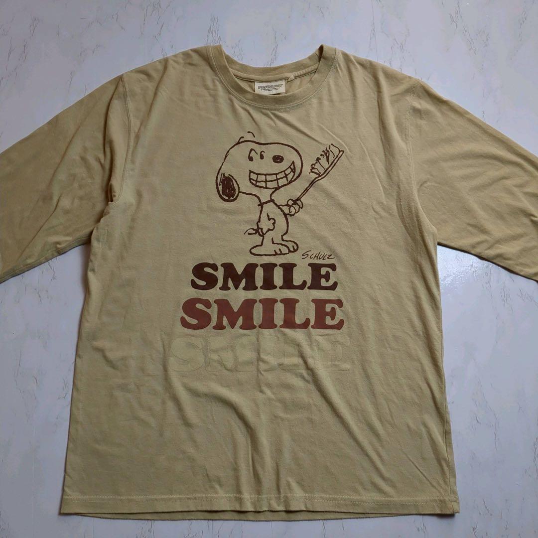 スヌーピー ロンT L ベージュ PEANUTS プリント 長袖 — image 2