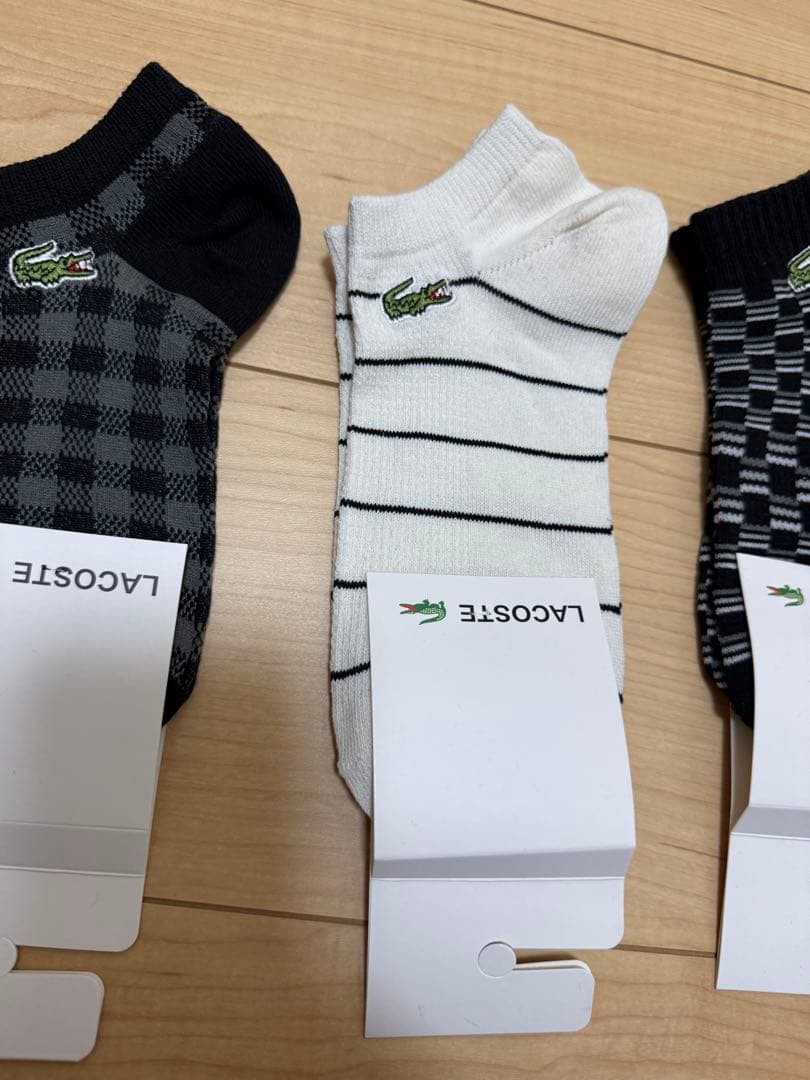 ス*レ様 LACOSTE アンクルソックス 4足セット 22~24cm 特価品 — image 4