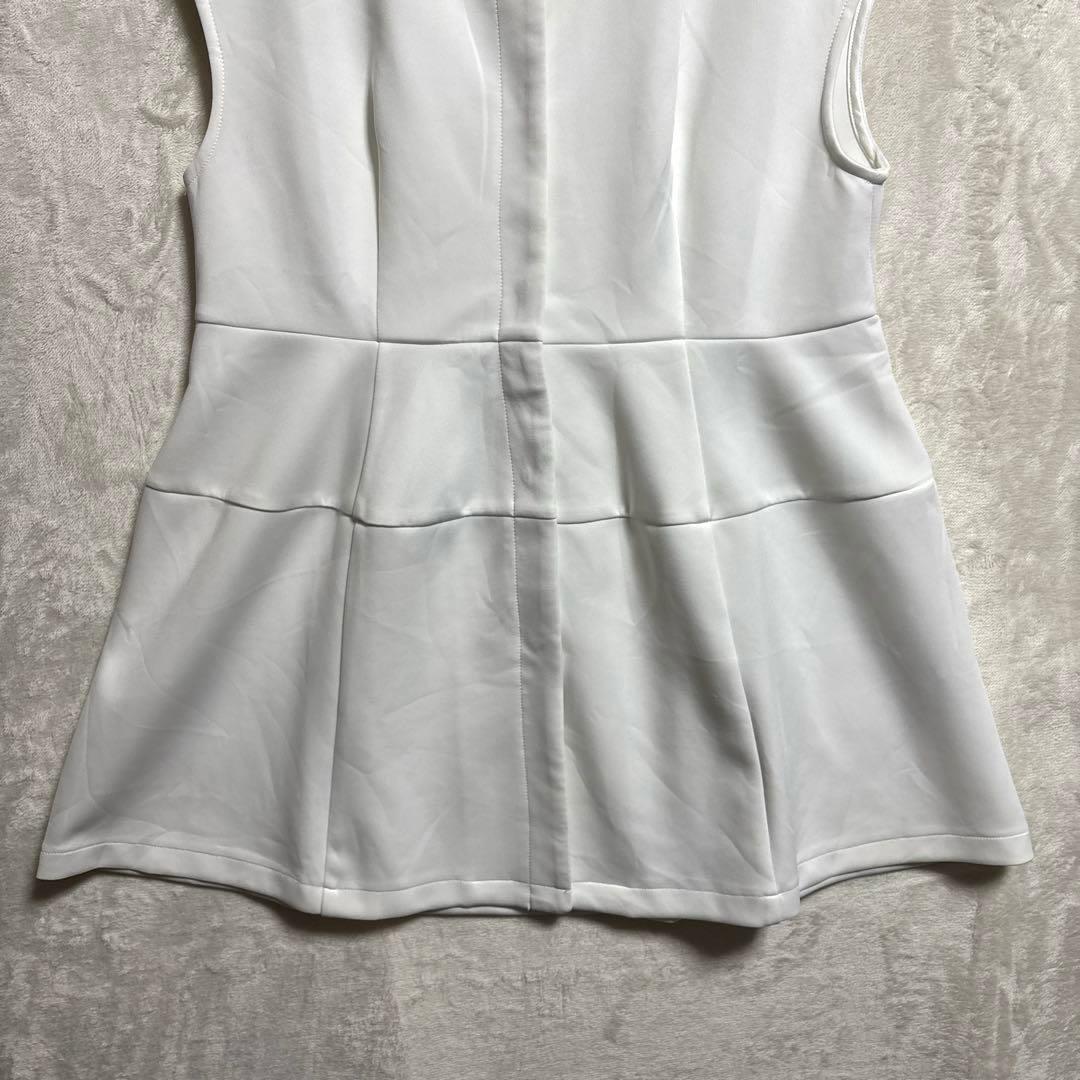 【美品】ur’s ユアーズ　ボンディングペプラムトップス／ジレ　ベスト — image 5