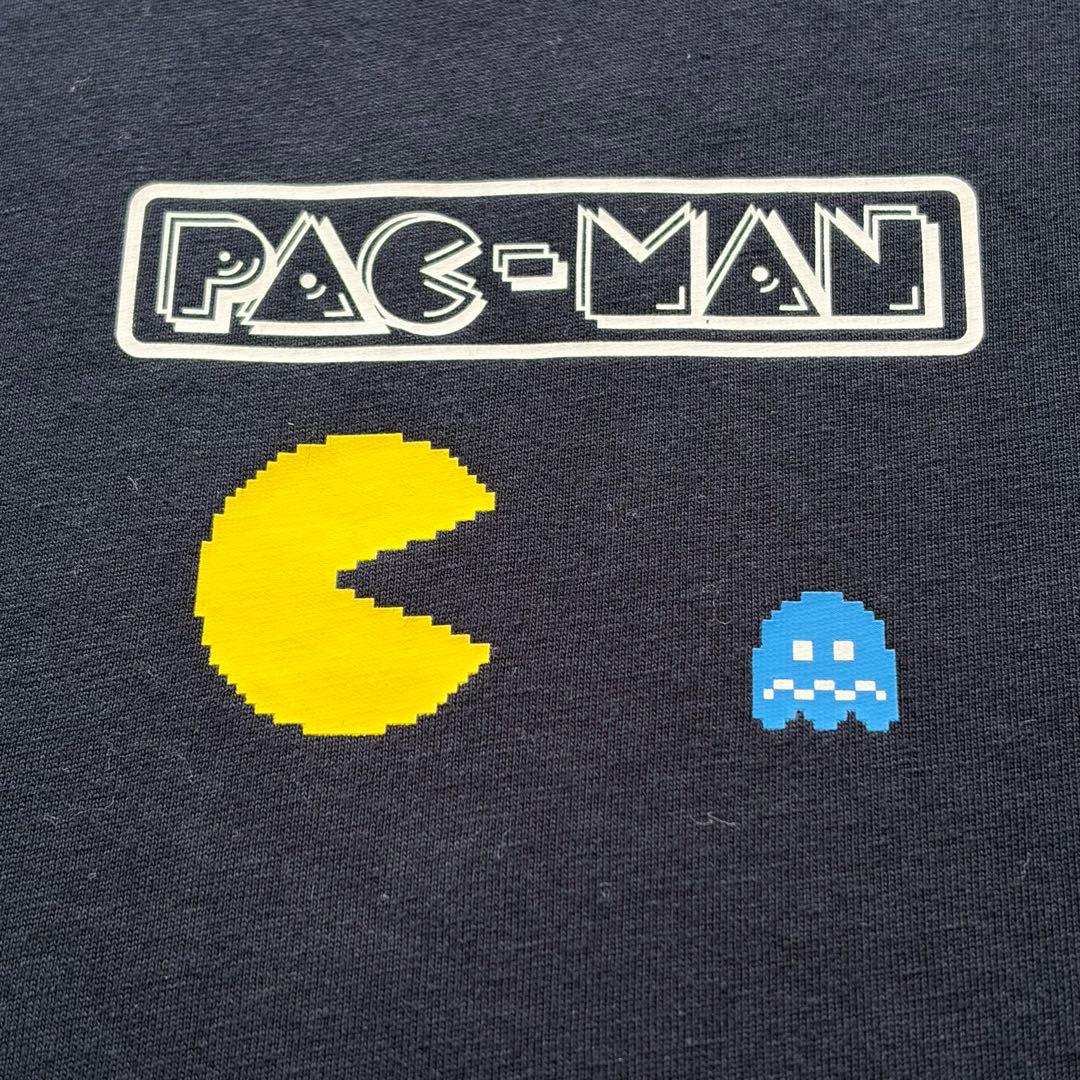GU PAC-MAN パックマンTシャツ ネイビー S バックプリント ゲームT — image 4