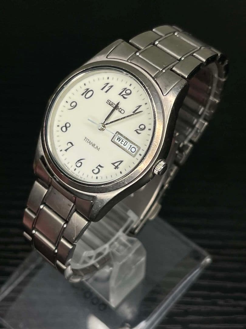 SEIKO セイコー 7N43-9090 ホワイト 3針 ラウンド 腕時計 — image 3