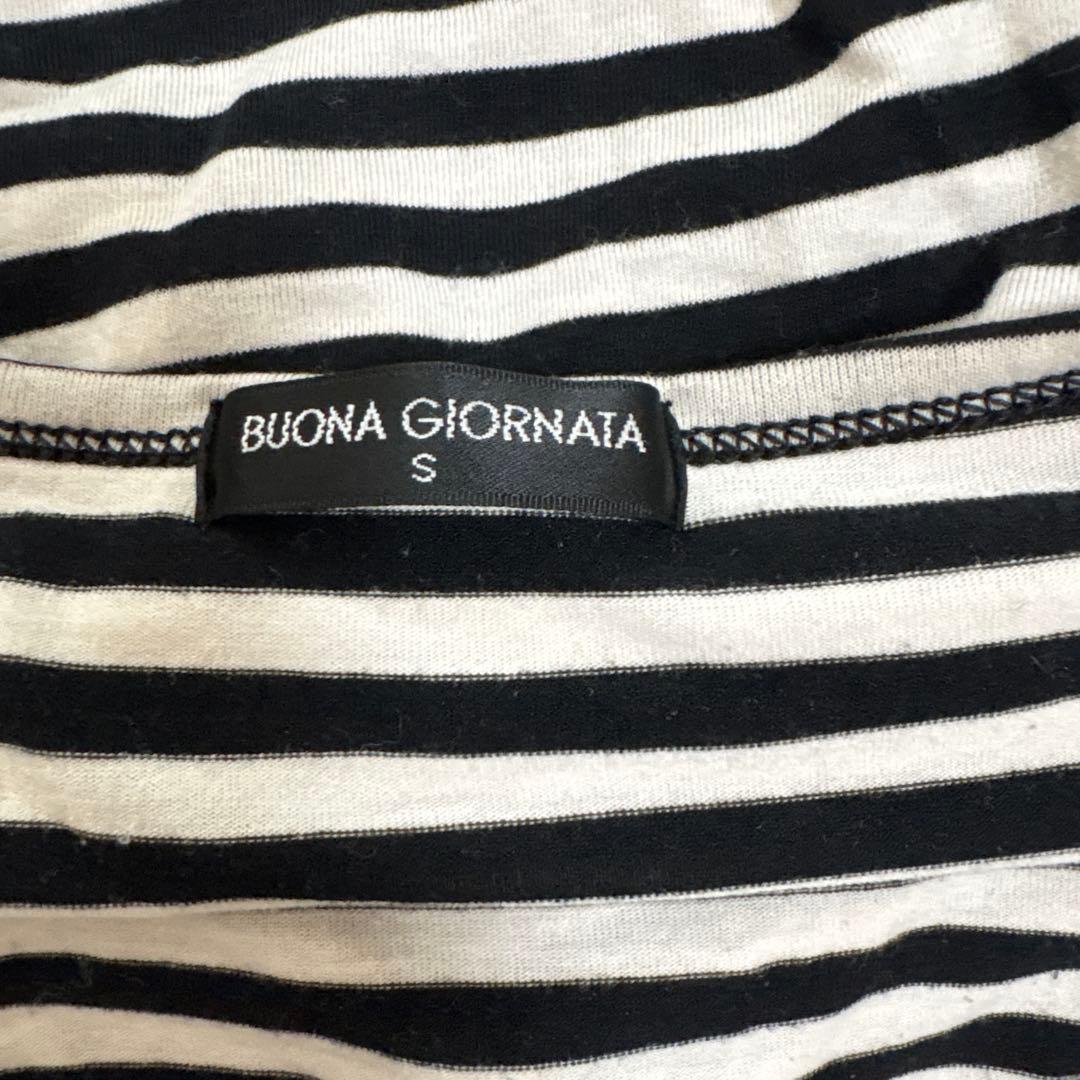 BUONA GIORNATA ボーダー 長袖カットソー Sサイズ — image 3