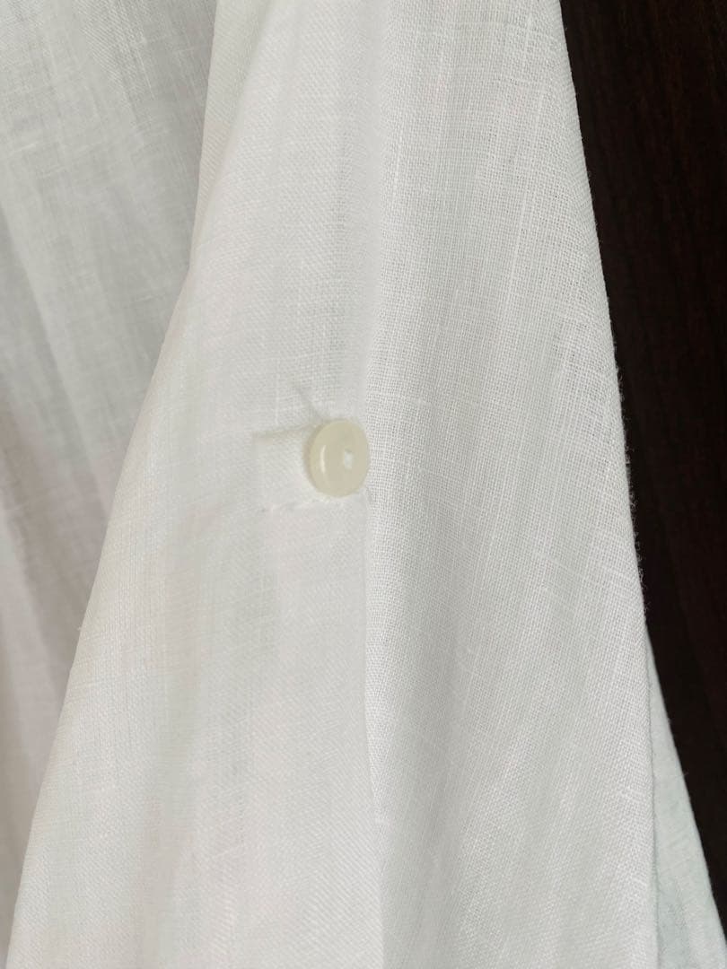 ViS French Linen 七分袖ブラウス ホワイト — image 5