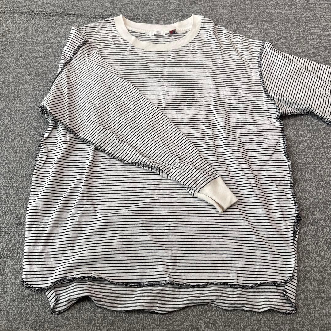 【秋冬物値下げ中】ITEMS ボーダー　Tシャツ — image 3