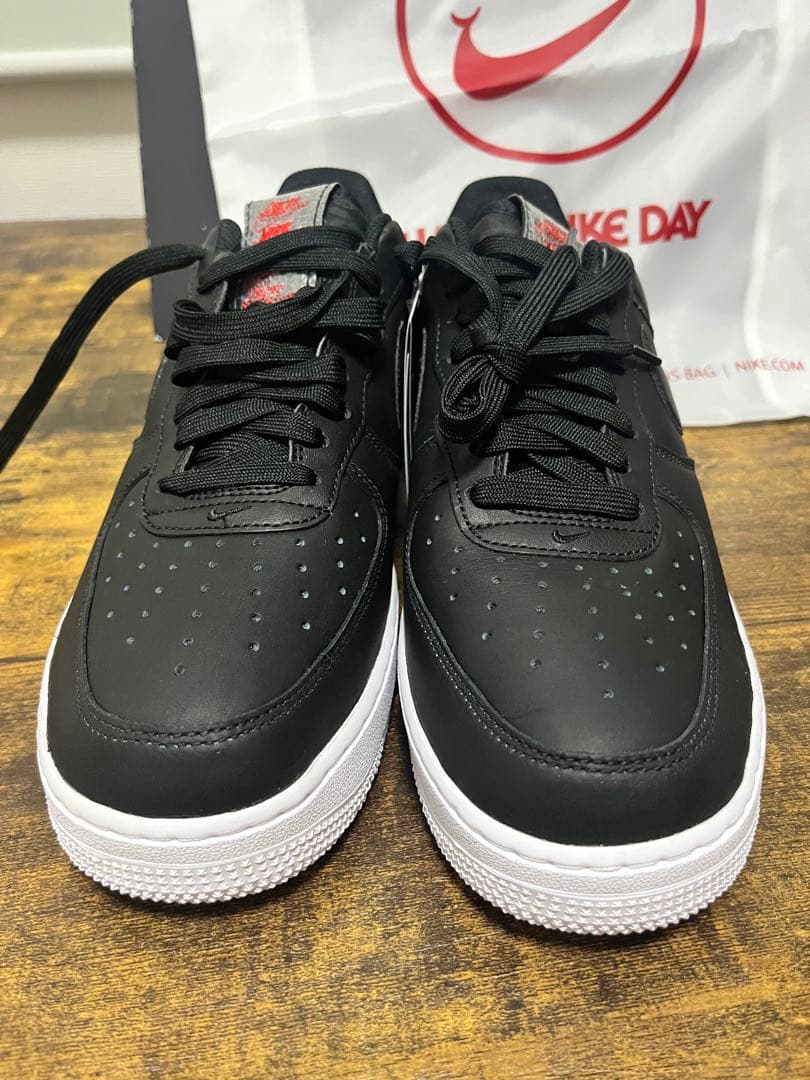 Nike Air Force 1 Low Black 27.5cm エコバッグ付 — image 5