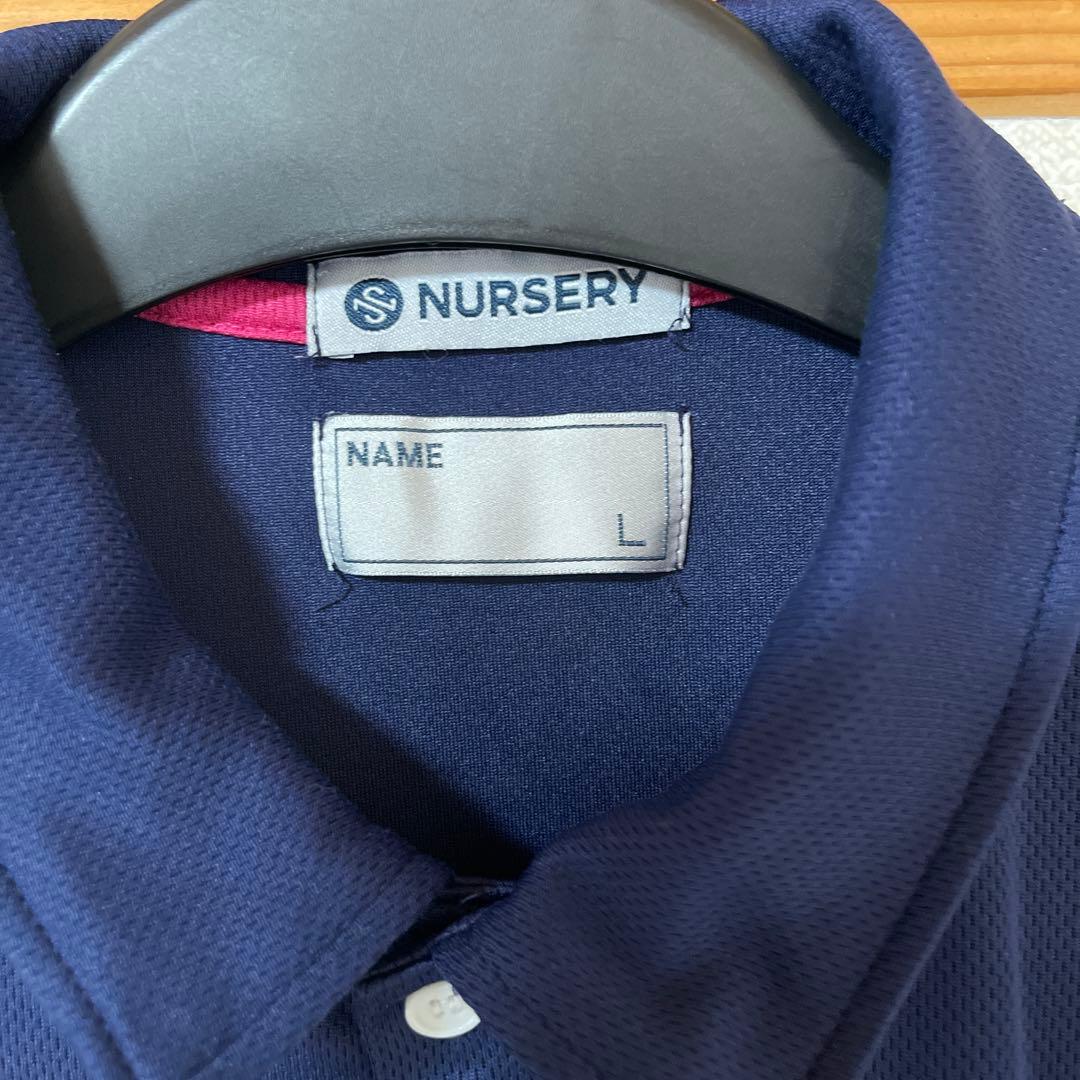 NURSERY ポロシャツ ネイビー ピンク Lサイズ — image 2