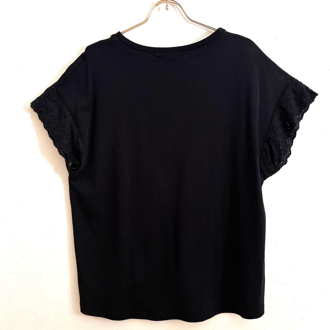 クラシカルエルフ 袖レース フレンチスリーブ Tシャツ 黒 S — image 5