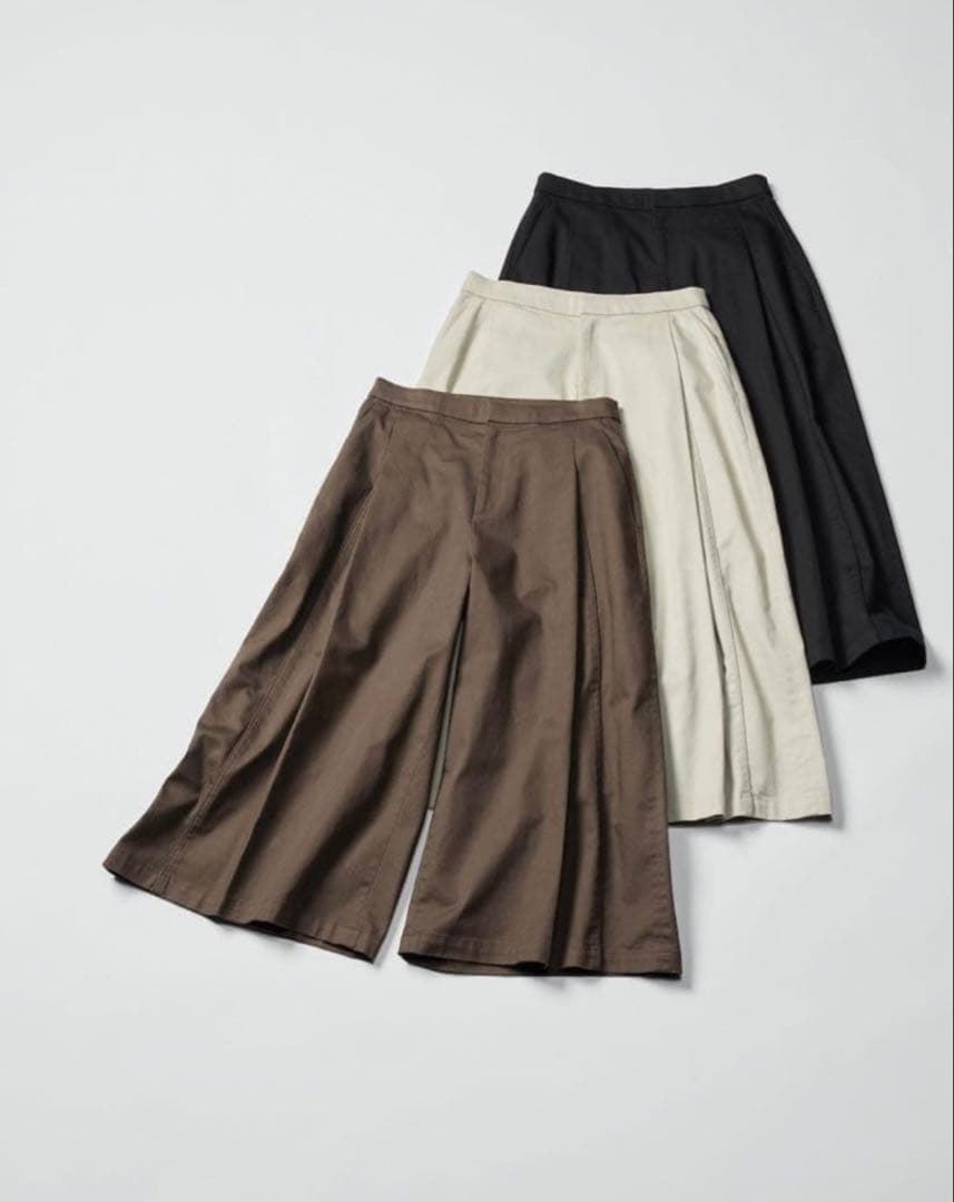 コットンキュロット Sサイズ ベージュ　UNIQLO ユニクロC — image 2