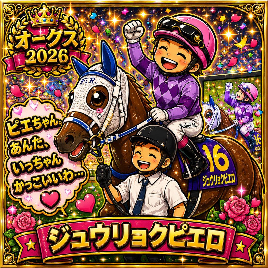 オークス2026 ジュウリョクピエロ オリジナルシール 6枚セット 今村聖奈 — image 2