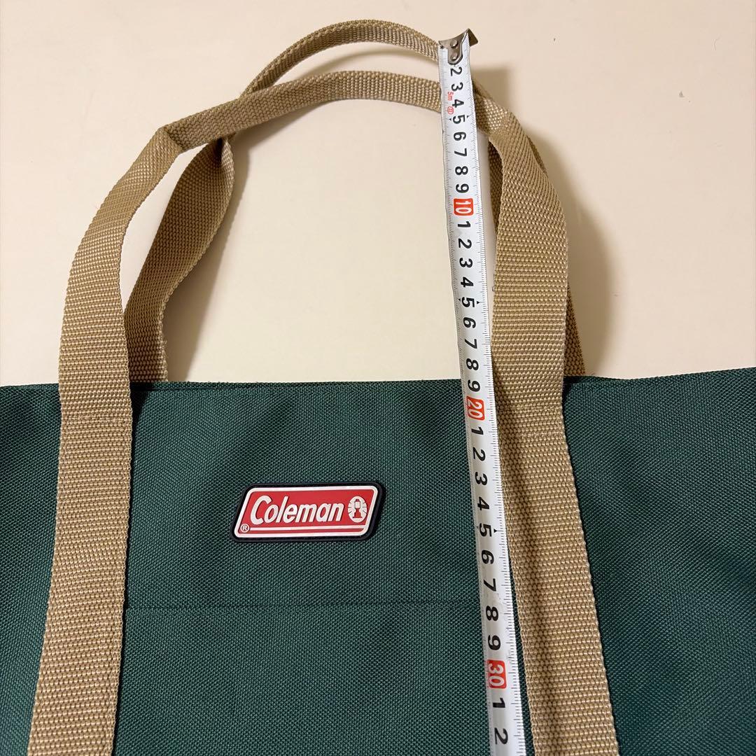 Coleman トートバッグ グリーン ベージュ — image 4