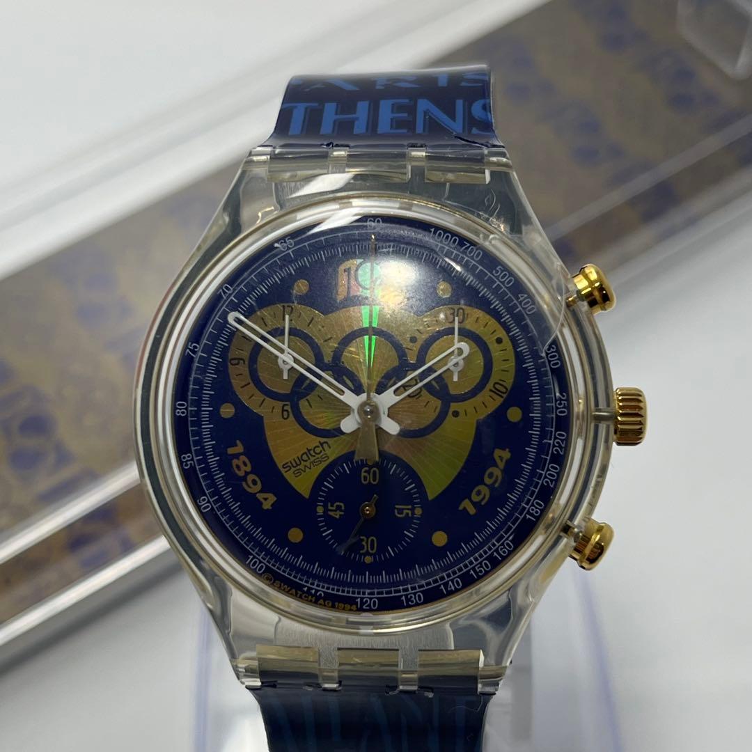 スウォッチ オリンピック100周年記念 1994 クロノグラフ クォーツ 極希少 — image 3