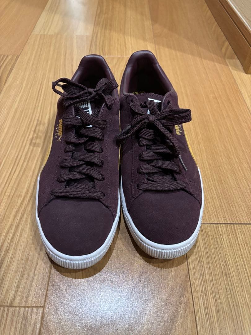 PUMA Suede バーガンディ/イエロー スニーカー — image 2