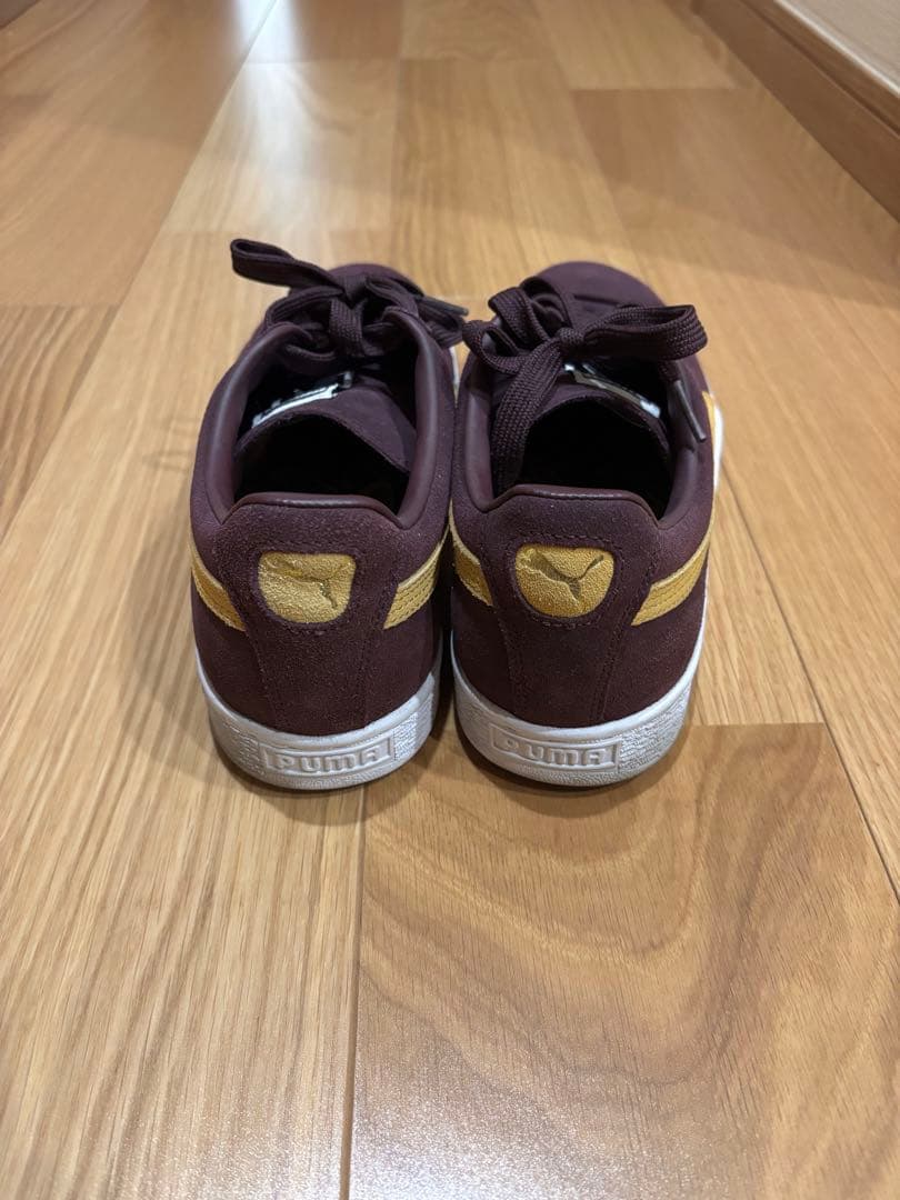 PUMA Suede バーガンディ/イエロー スニーカー — image 4