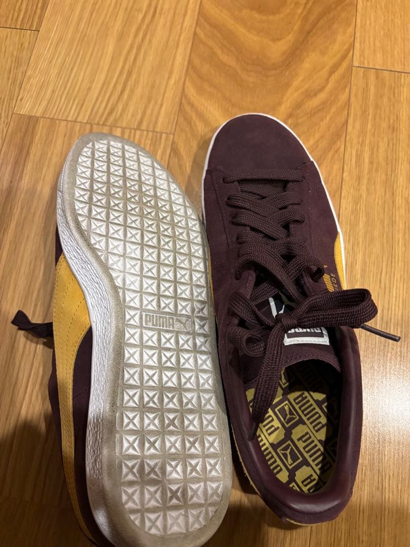PUMA Suede バーガンディ/イエロー スニーカー — image 5