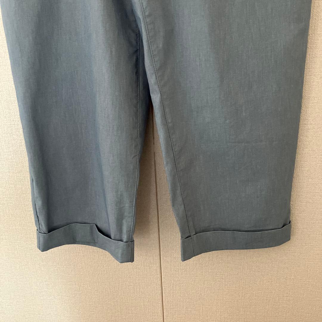 N+ 麻混ストレッチ　ワイドパンツ　 コクーンパンツ　Ｍ — image 4