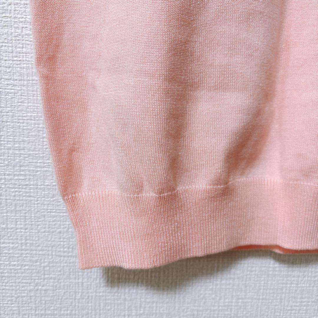 【神戸レタス】モックネックニットセーター ピンク ノースリーブ シンプル 無地 — image 3
