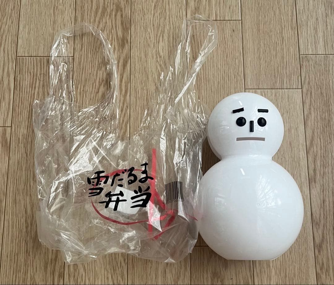 雪だるま弁当 容器 1個 貯金箱 — image 2