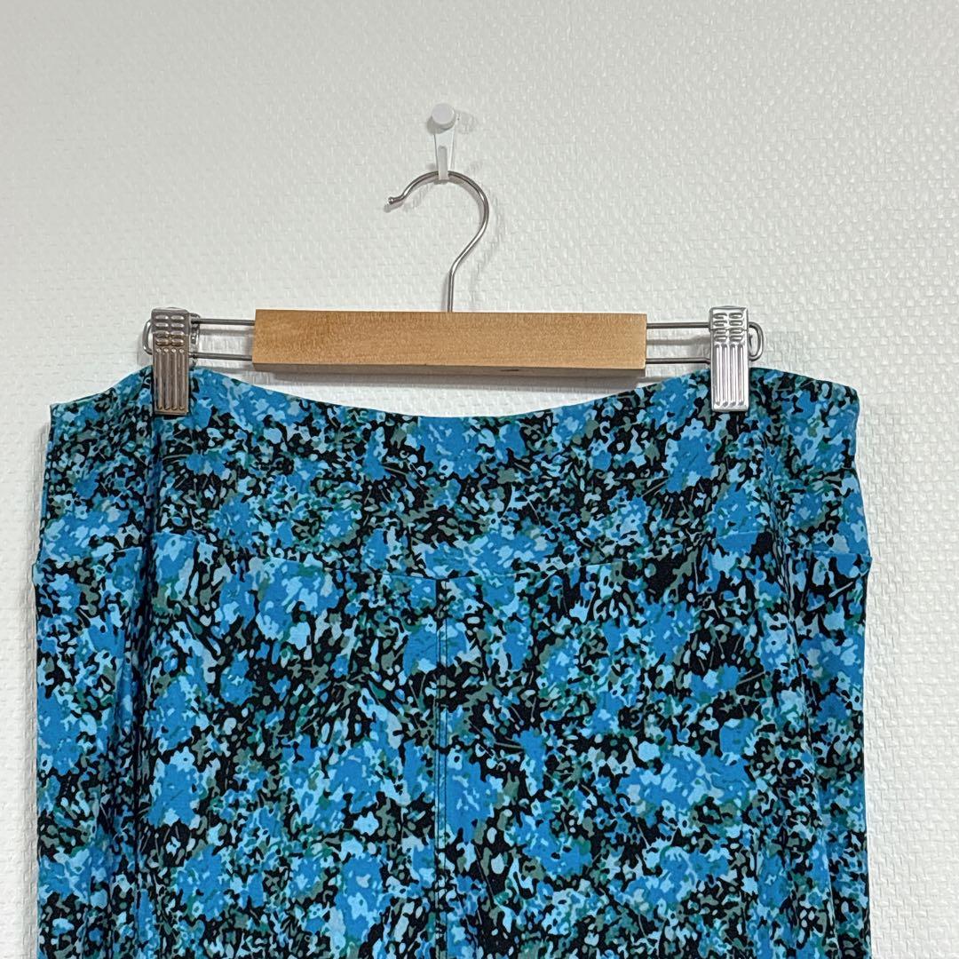 ルラロー レギンス スキニー 花 3L 青 黒 緑 ゆったり ポリエステル ヨガ — image 4