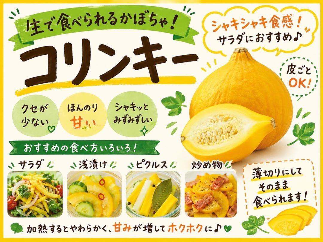 コリンキー(サラダかぼちゃ)採れたて　4kg — image 4